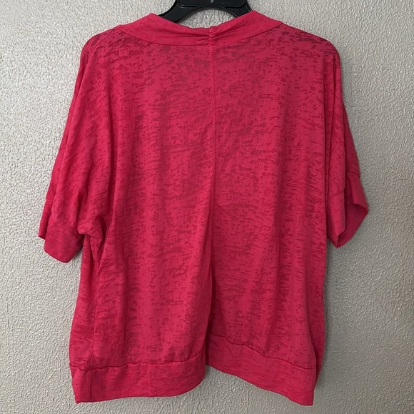 Women’s Plus Size Maurice’s Semi Sheer Open Cardigan, Size 1/1X, Pink - Picture 4 of 4